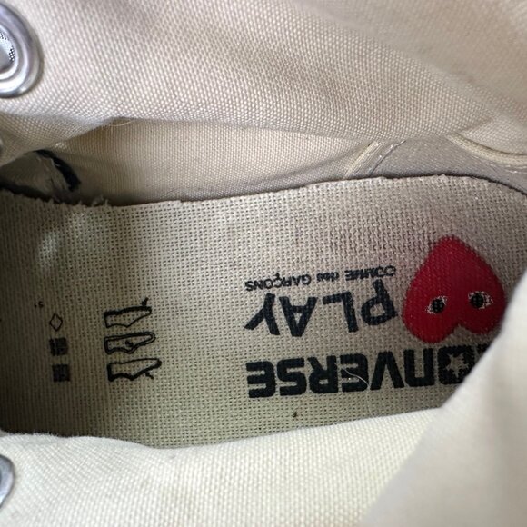 Comme des Garçons Play x Converse Chuck 70 High Black Heart Eyes Sneaker Wmns 7 - Picture 5 of 7